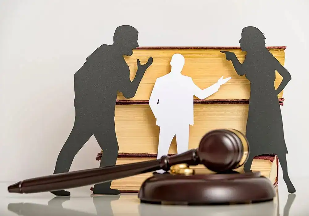 image of couple arguing through divorce Hereford