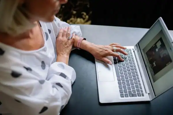 Image of woman attending online mediation Hereford services from Barker Mediation